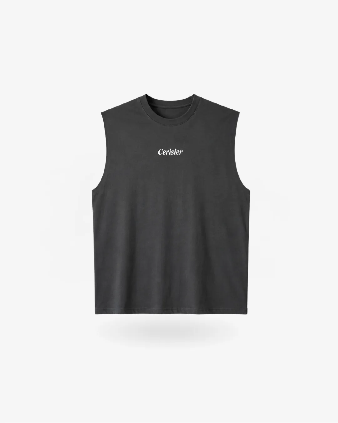 Musculosa sisa amplia de Cerisier en gris oscuro, vista frontal